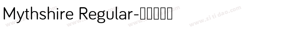 Mythshire Regular字体转换